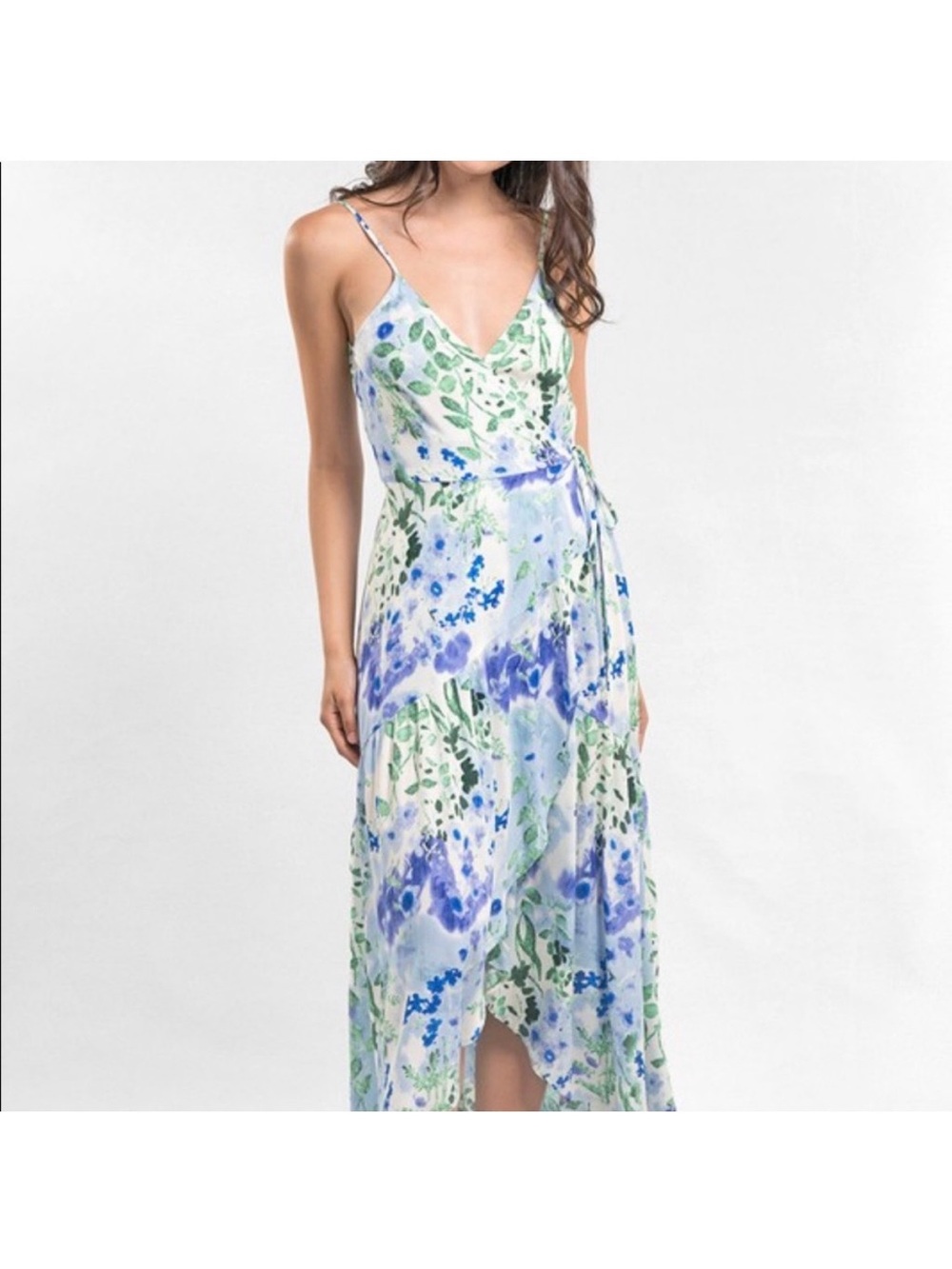 Lovestitch Floral Wrap Maxi Dress